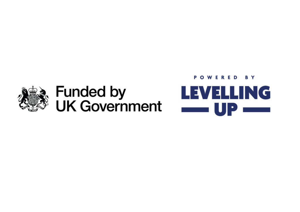 Funded by UK Government and Levelling Up logos