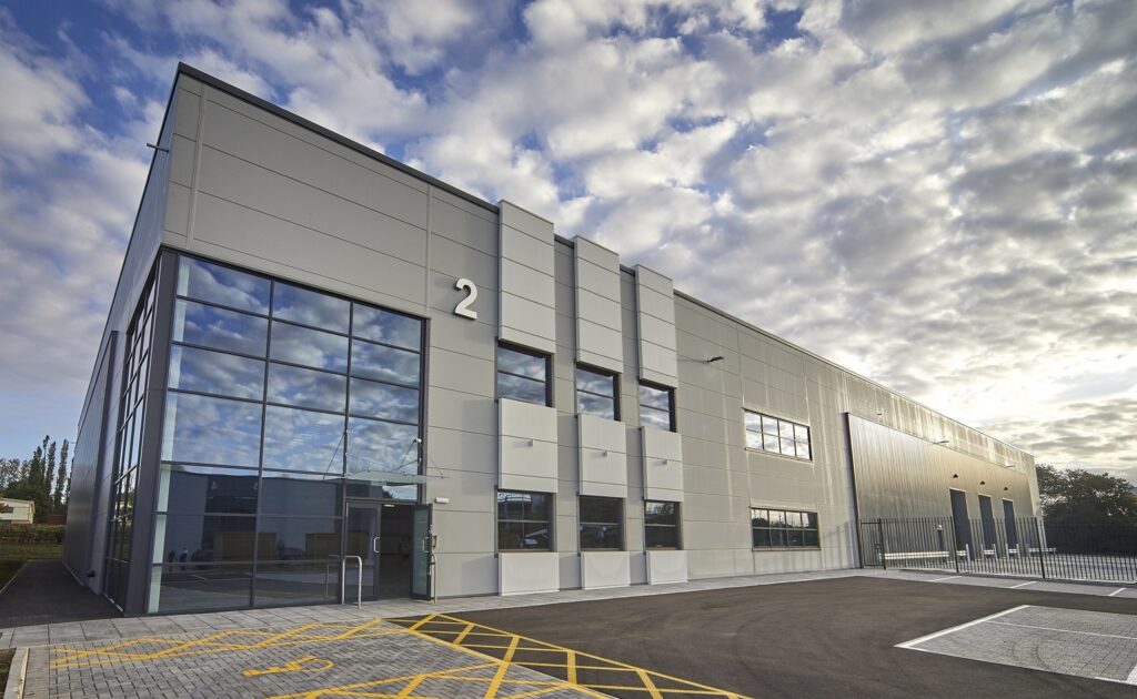Image shows the 38,000 sq ft unit which Neptune Sonar will take at the Evolve @ Melton West development